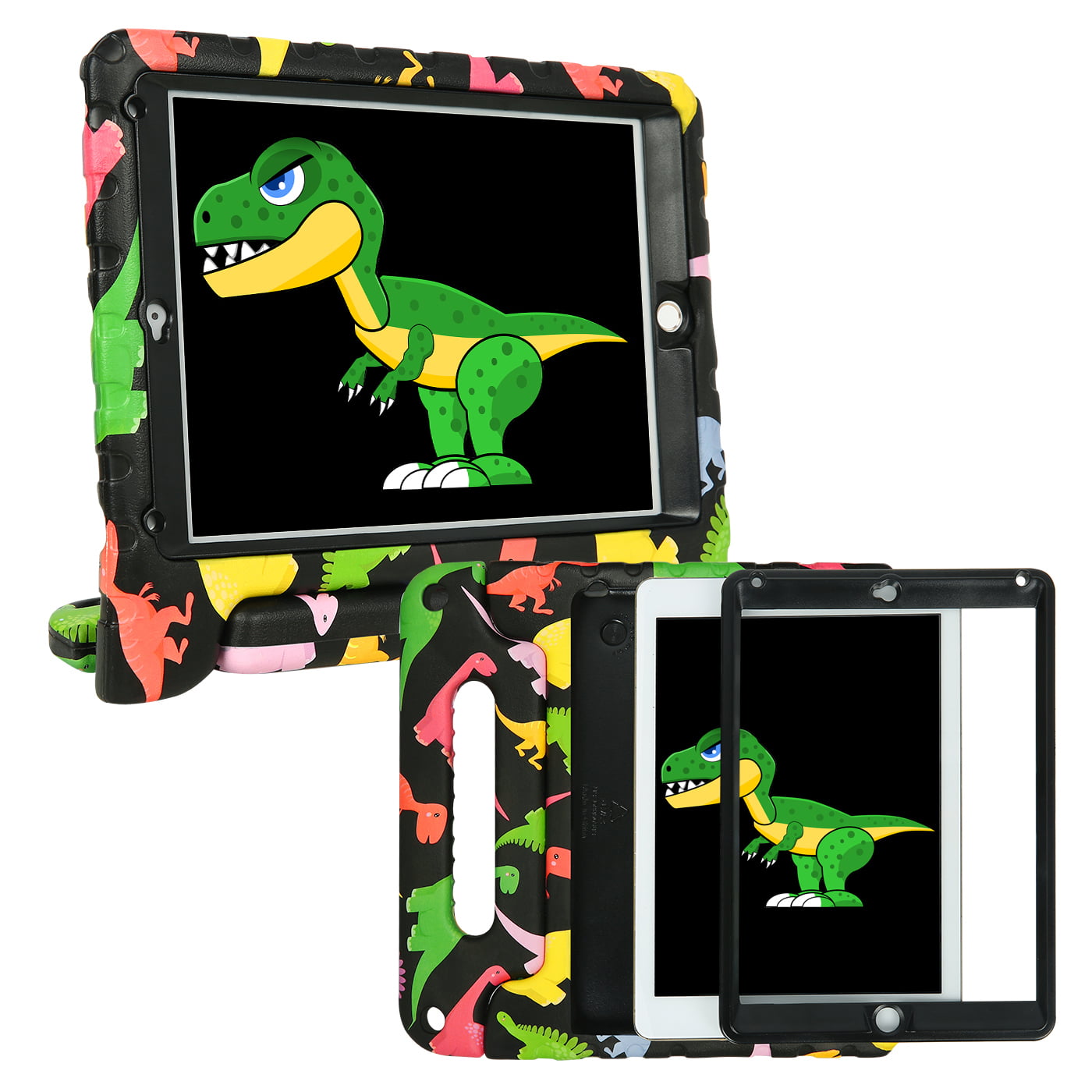 HDE Case for iPad Air Kids Protective Shock Proof Bumper Cover with Handle Stand for Apple iPad Air 1-2013 Release 1st Generation Green