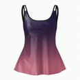 thumbnail image 4 of GUOBIOZIY Women's Flowy Tankini Tops Only - Modest Bathing Suit Loose Fit Plus Size Swimsuit Swim Tops for Women Summer High Waist Soft Comfortable Swimwear (Purple,M), 4 of 5