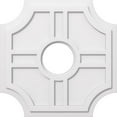 thumbnail image 1 of Ekena Millwork CMP26HS-07000 26 Pouces x 7 Pouces ID Carré Haus Architectural Grade PVC Contemporain Médaillon de Plafond, 1 of 1