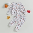 thumbnail image 7 of Okbabeha Pumpkin Baby Girl Clothes Toddler Halloween Outfits Cute Long Sleeve Sweatshirt Shirt and Pants 2Pcs Clothing Set, 7 of 7