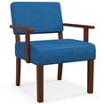 thumbnail image 7 of Auranook Linen Accent Chair, Living Room Chair w/ Soft Padded Seat & Backrest, Mid Century Upholstered Armchair w/ Rubber Wood Frame, 7 of 7