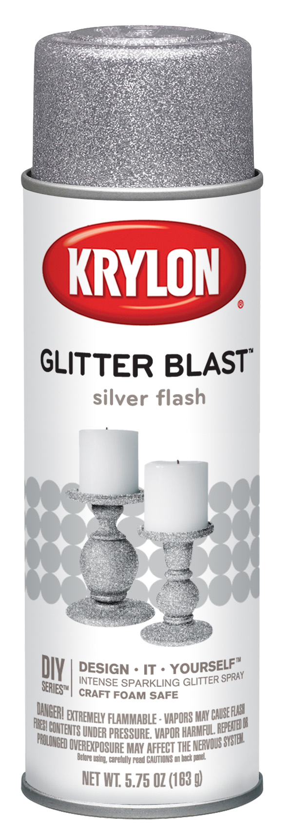 Krylon Glitter Blast Spray Paint, Silver Flash, 5.75 oz. - image 2 of 4