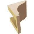 thumbnail image 6 of 4"W x 4"D x 4"H Wide Hughes Rough Cedar Woodgrain TimberThane Corbel, Primed Tan, 6 of 6