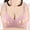 1-Pink, variant on YWDJ Comfy Bras for Womens Bras No Wire Sleep Bras Adjustable Straps Half Cup Push up Wrap Comfy Bras Padded Plus Size Comfortable Bras Solid Lounge Bras Gray XL
