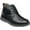 Black Tumbled Leather, variant on Nunn Bush Mens Luxor Plain Toe Chukka Boot with Comfort Gel and Memory Foam