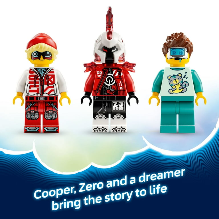 LEGO DREAMZzz Cooper's Tiger Mech & Zero's Hot Rod Car Toy