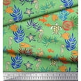 thumbnail image 2 of Soimoi Poly Georgette Fabric Coral,Fish & Sea Turtle Ocean Decor Fabric Printed Yard 52 Inch Wide, 2 of 3