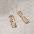 thumbnail image 4 of Opolski Vintage Women Shell Clear Rectangle Geometric Dangle Hook Earrings Jewelry Gift, 4 of 4