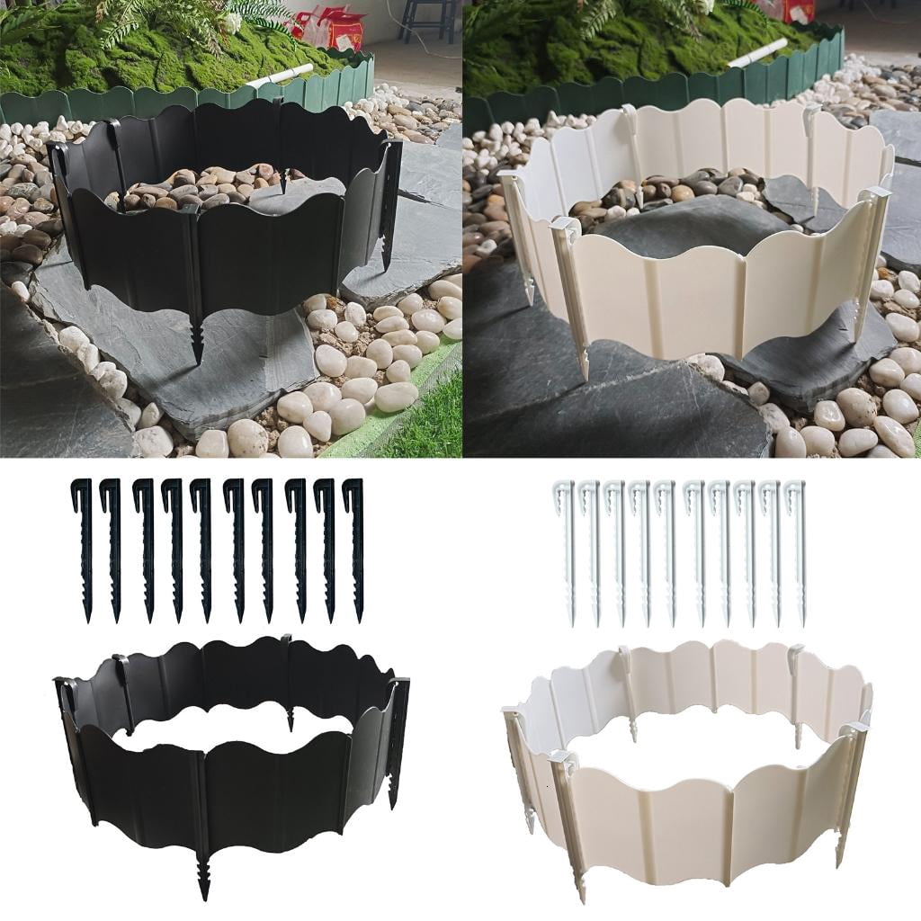 Giaone Fence Garden Edging Landscape Edging For Landscaping Flower Bed Border Outdoor Courtyard Edged Fence Garden