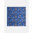 thumbnail image 3 of Holiday Time Woven Snowy Night Bandana, Once Size, Navy, Cotton, 3 of 4