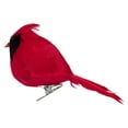 thumbnail image 5 of Cardinal Bird Clip-on Christmas Ornament - 5" - Red and Black, 5 of 5
