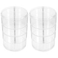 thumbnail image 2 of Cord Storage Organizer Multi-Layers Earphone Jewelry Box for Cables Small Jewelries Transparent Plastic Organization 2Pcs, 2 of 5
