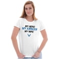 thumbnail image 3 of US Air Force My Hero Airman Wife Women's T Shirt Ladies Tee Brisco Brands M, 3 of 5