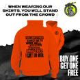 thumbnail image 2 of Can't Do Both - Safety Orange Hi Vis Hoodie, 2 of 2