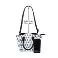 thumbnail image 4 of Lsque Skiing Penguin Funny Pattern Leather Rivet Shoulder Bag – Elegant Genuine Leather & Microfiber PU Crossbody with Detachable Adjustable Strap, 4 of 5
