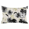 thumbnail image 2 of Watercolor Abstract Floral Throw Pillow Cover,Yellow Black Flowers Rustic Printed Rectangle Decorative Pillow Case Protector Soft Cushion Cover Lumbar Pillowcase for Couch Sofa Decor 20x30 Inch, 2 of 8