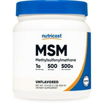 Nutricost MSM Powder 500 Grams (Methylsulfonylmethane) - Non-GMO Supplement