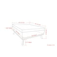 thumbnail image 6 of Owen 40 inch Wide Mid-Century Modern XL Square Coffee Table Storage Ottoman in Distressed Grey Taupe Vegan Leather, 6 of 13