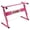 Pink, variant on 5 Core Keyboard Stand Adjustable 21 - 33" Z Style Metal Electric Piano Riser 330Lb Capacity Foldable