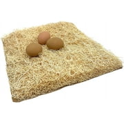 Pecking Order Chicken Nest Box Pads 10 Pack, Made with Great Lakes Aspen Excelsior Wood Fibers. Brown in color for a natural look.