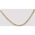 thumbnail image 2 of 14K Yellow Gold 4mm Flat Figaro Chain (16 X 4) Made In South Africa ffl100-16, 2 of 5
