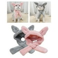 thumbnail image 2 of AOOOWER Ear Protective Pet Headwears Hat Winter Warm Plush Hoodie Hat for Dogs and Cats, 2 of 16