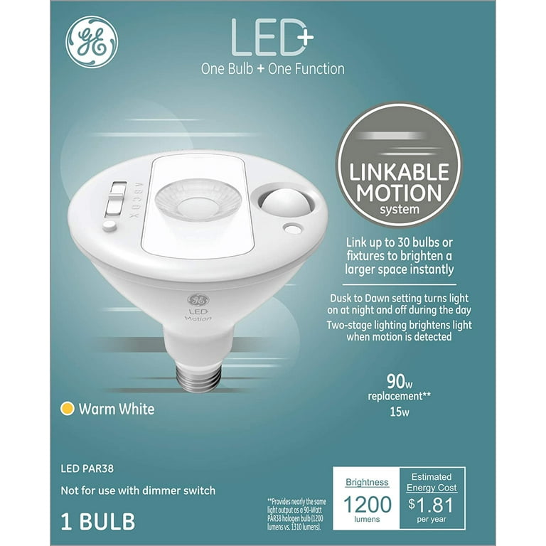 Motion sensor flood light bulbs outlet