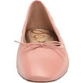 thumbnail image 2 of Sam Edelman Meg Cali Rose Blush Nude Leather Squared Toe Classic Ballet Flats (Cali Rose, 8), 2 of 6