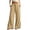 *Khaki, variant on VBVC Women's Wide Leg Ruffle Hem Sweatpants , Drawstring Stretchy Trousers For Women , Ladies' Casual Lounge Pants with Pockets, S-2XL