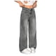 thumbnail image 1 of Pantalones vaqueros de pierna ancha for mujer, de talle bajo, holgados, rectos, pantalones vaqueros sueltos casuales, estilo niña Y2K, 1 of 7
