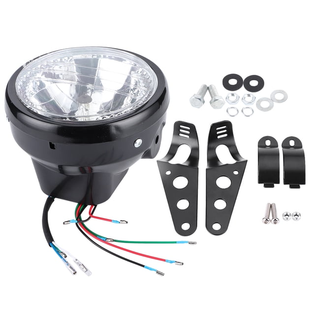 Bombilla de luz de señal de giro para faro de motocicleta universal con soporte
