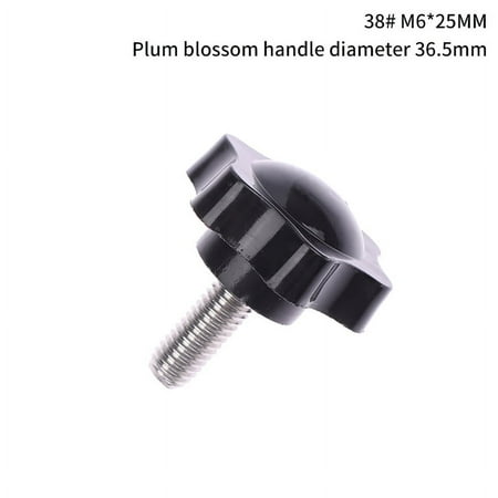 

2PCS Industry Equipment M6 M8 M10 38# Thread Star Shaped Clamping Bolt Knob Bakelite Plastic Head Handle Screw