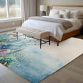 thumbnail image 4 of 5'x8' Area Rugs, Underwater Fish Indoor Outdoor Area Rug for Living Room Bedroom, Coastal Coral Starfish Retro Beige Washable Bathroom Rugs Kitchen Floor Carpet Mats Home Decor Aesthetic, 4 of 8