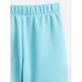 thumbnail image 2 of Wonder Nation Baby and Toddler Girls' Fleece Jogger Pants, Sizes 6M-5T, 2 of 3