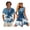 Blue Palm Tree Print, variant on Palm Tree Couples Matching Outfits Sun Dresses Women Mini Dress Summer Beach Button Up Shirts for Men Short Sleeve Vacation Tropical Shirt Matching Beach Outfits for Couples , XL