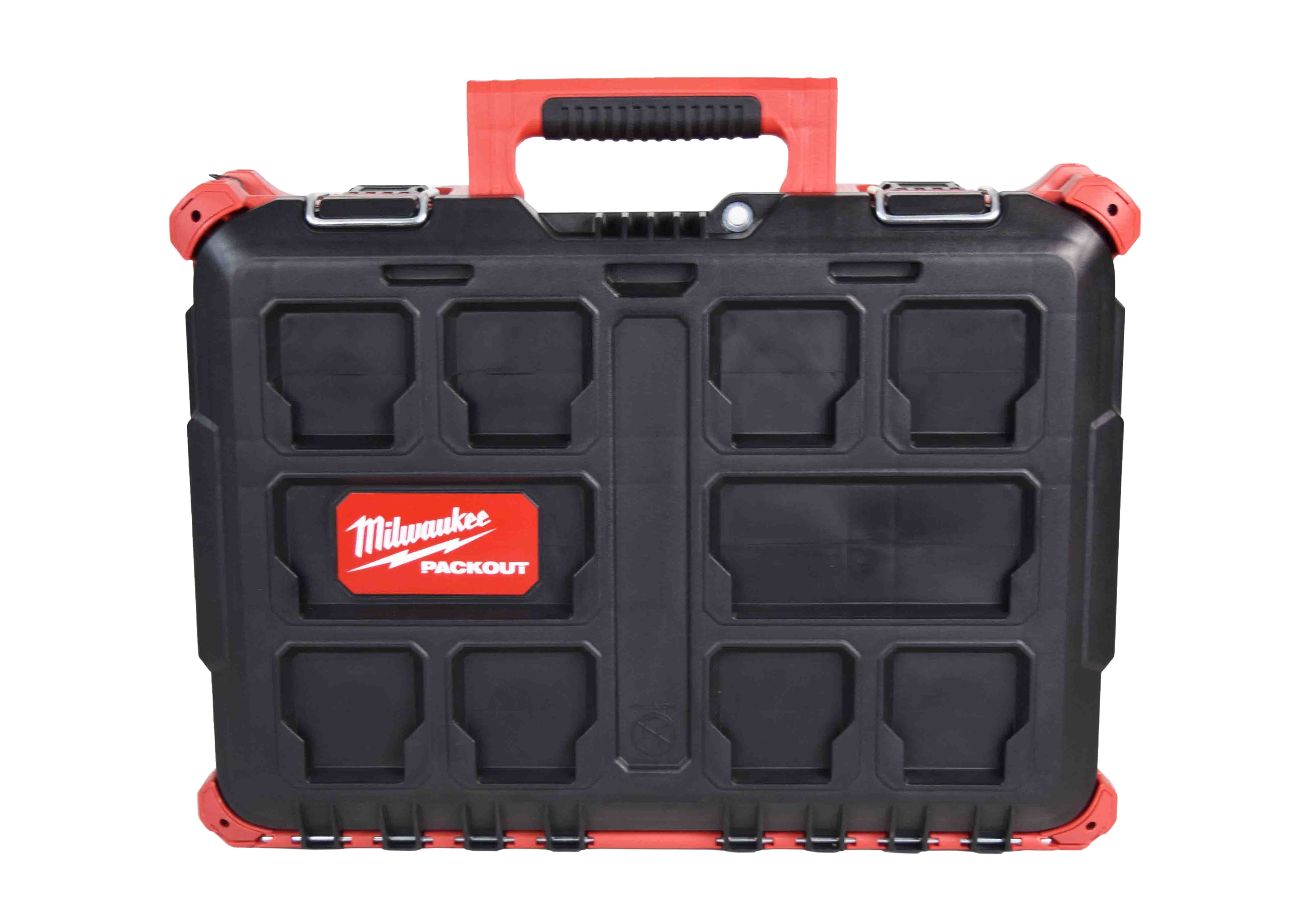 Milwaukee PACKOUT 22 in Medium Modular Tool Box (48-22-8424) – 75 lb Capacity, IP65 Weather Seal, Metal Reinforced Corners