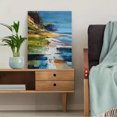 thumbnail image 5 of Coastal Impasto Textured Oil Painting, Ideal for Living Room, Bedroom, Office, Hotel Home Decor, 5 of 8