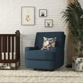 thumbnail image 4 of Baby Relax Rylan 4-in-1 Swivel Glider Rocker Recliner Chair, Dark Blue Velvet, 4 of 21