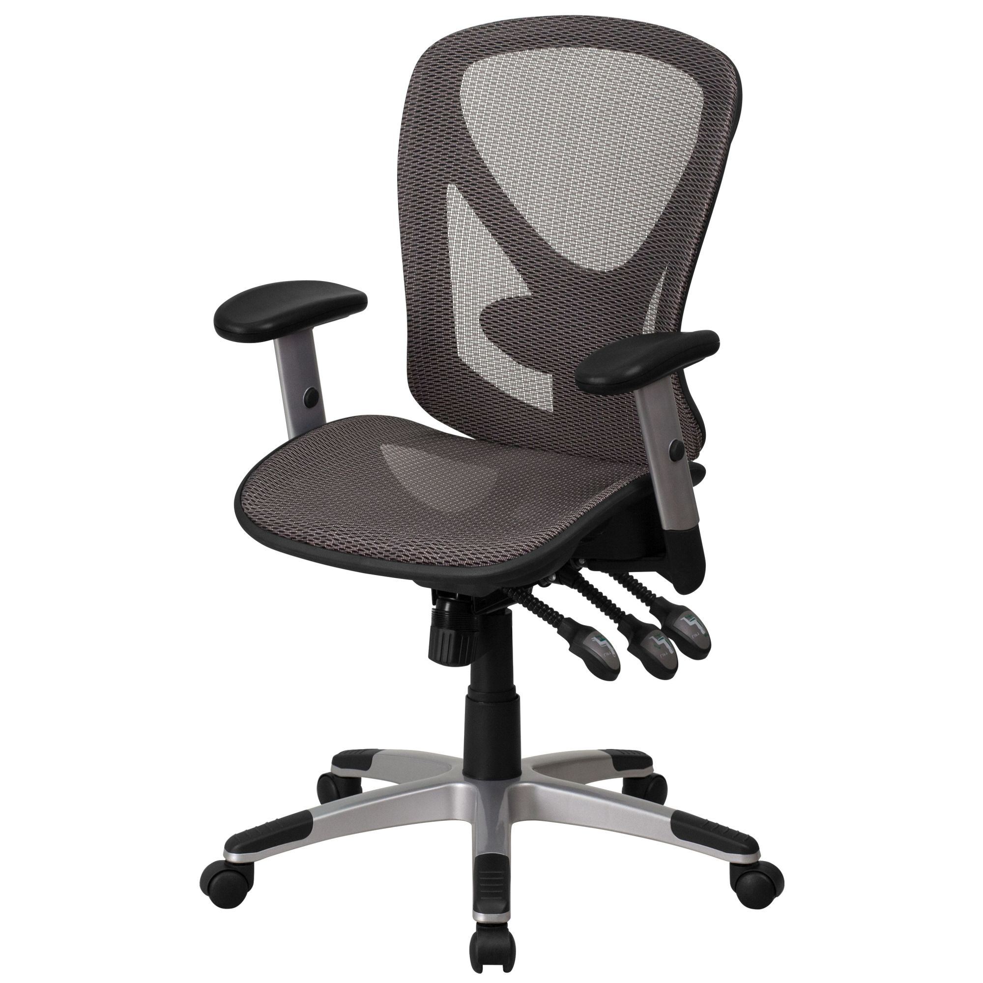 Flash Furniture MidBack Gray Mesh Executive Swivel Office Chair with