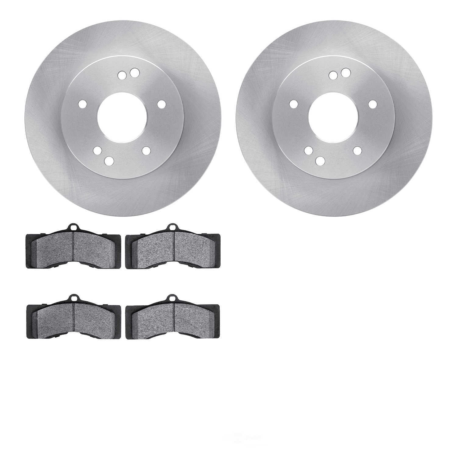 Dynamic Friction Company 6502-47136 DFC Brake Rotor with 5000 Advanced Brake Pads