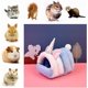 thumbnail image 4 of Cuevas acogedoras Cama para cobayas Cama para animales pequeños Hamaca acogedora para hámster Cueva para animales pequeños Hamaca acogedora para chinchilla Accesorios para jaulas Nido para, 4 of 5
