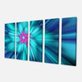 thumbnail image 2 of Rotating Blue Fireworks - Floral Canvas Art Print, 2 of 3