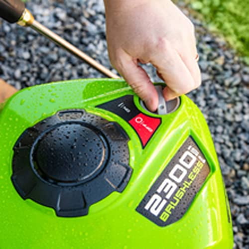 Greenworks Pro 2300 PSI 2.3 Gallon GPM Cold Water Electric
