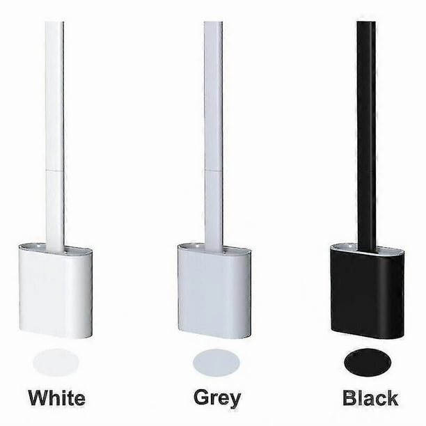 Silicone Toilet Brush & Toilet Brush Holder Soft Cleaning Brush Full Set zNU