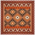 thumbnail image 5 of SAFAVIEH Veranda Johann Southwestern Indoor/Outdoor Area Rug, 6'7" x 9'6", Rust/Red, 5 of 9