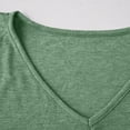 thumbnail image 6 of Womens Summer T-Shirts Ruffle Short Sleeve V Neck Dolman Tops with Side Shirring Ruched Loose Fit Shirts Spring Fashion, 6 of 7