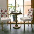 thumbnail image 3 of Chair Covers for Dining Room Set of 6,Watercolor Farm Red Flowers Stretch Seat Protector Removable Washable Chairs Slipcovers for Kitchen Banquet Wedding Hotel,Pine Fruit Country Floral, 3 of 6