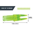 thumbnail image 5 of Titan Carbon Arrow Nocks, 12-Pack, Green, 5 of 12