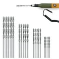 thumbnail image 3 of Diamond Drill Bit Set 20 Pieces 4 Sizes 1mm 1.5mm 2mm 2.5mm Twist Tip Jewelry Beach Sea Glass Shells Gemstones Lapidary, 3 of 5