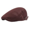 thumbnail image 4 of Mightlink Fashion Solid Color Mesh Breathable Men Women Casual Berets Hat Cotton Cap, 4 of 6